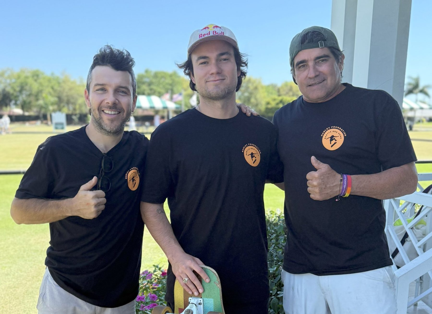 Photo 4 Mike McCleary (left), Alex Sorgente, and James Bartle at the National Croquet Center in West Palm Beach