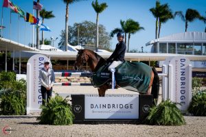 Selcuk Koksalan & "Flying Echo" in the $6,000 CSI3* Bainbridge Companies 1.40m. © Sportfot