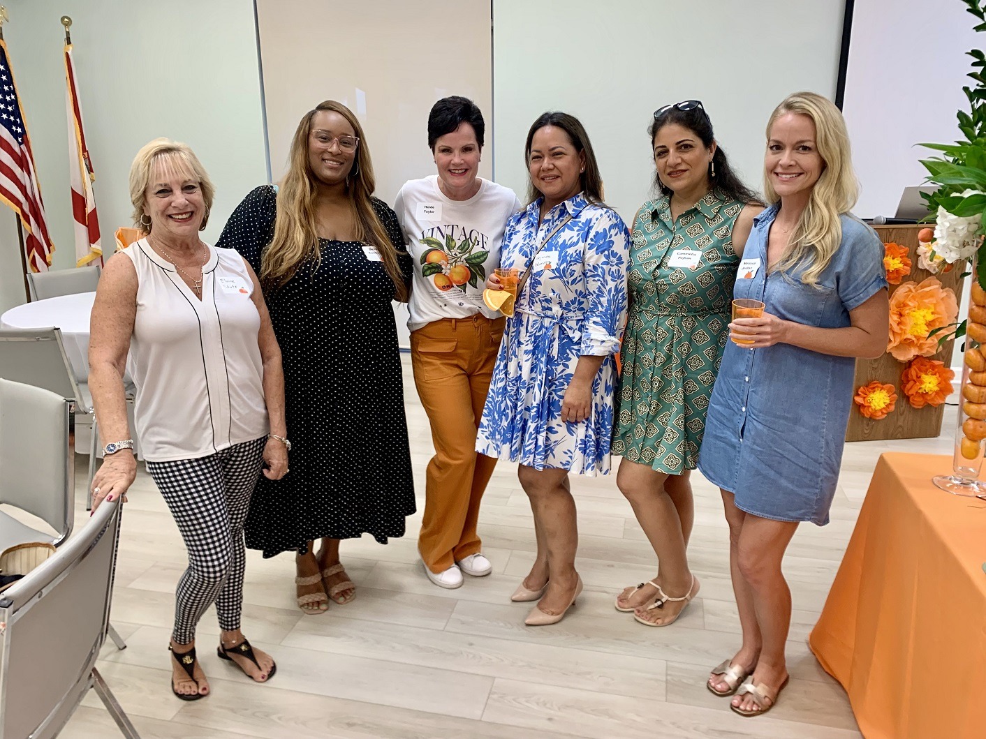 Pictured (Left to Right): Elaine Stutz, Desirae Easterling, Heide Taylor, Alejandra Velandra, Cammelia Pojhan, Melissa Jordan