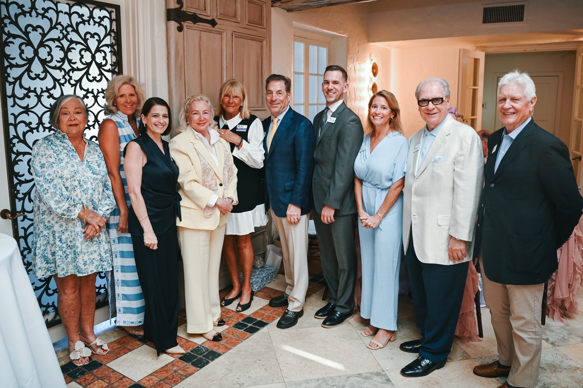 (L to R) — Marie Speed, Board Member; Cathy Silk, Board Member; Angie Maya, COO, Her Second Chance; Nancy Rickard Pulte, Award Recipient, Her Second Chance; Marsha Glines, Board Member; Chris Malfitano, Board President; James Connor, Board Member; Sarah Lucas, Board Member; Mark Guzzetta, Board Member; Casey Gunnell, Treasurer, Her Second Chance | Photo Credit: Michelle Lawson Photography