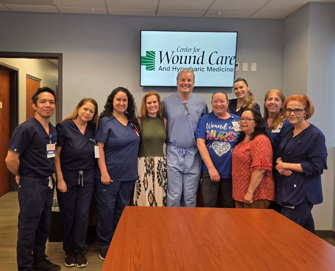 Team picture Wound Care and HBO