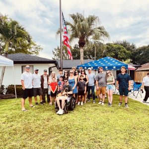 Silver Star Recipient and Vietnam Veteran Family Picture Honoring Ceremony