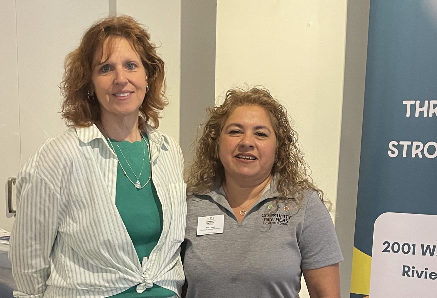 Christine Hewitt, Housing Manager of Community Land Trust of Palm Beach County and the Treasure Coast and Ana Lopez, Director of Housing Programs, Community Partners of South Florida