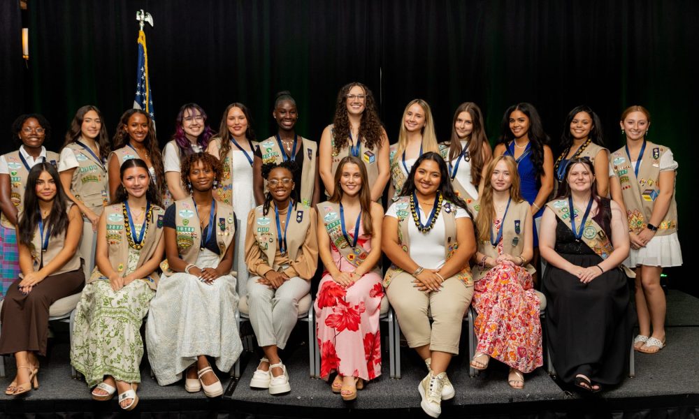 1. Girl Scouts Gold Award recipients