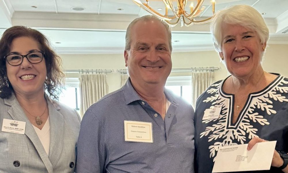 Amy Brand (CPSFL), Robert Snedeker (Ibis Charities) and Kathy Wall (CPSFL)